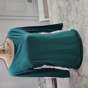 Ann taylor 3/4 sleeve‎ shirt size small color green